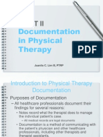 Documentation in Physical Therapy