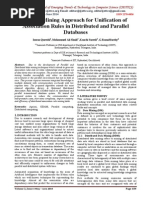 A Data Mining Approach For Unification of Association Rules in Distributed and Parallel Databases