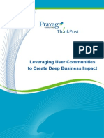 Leveraging User Communities To Create Deep Business Impact
