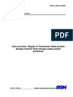 SNI 01-2354.4-2006 Penentuan Kadar Protein Metode Total Nitrogen Produk Perikanan