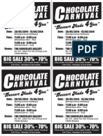 Flyers Chocolate Carnival A4 1000pcs FRONT