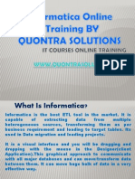 Informatica Training by Quontra Solutions