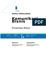 PRESENTASI BISNIS EFEKTIF