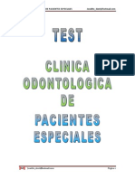 27820462 Test Clinica Odontologica de Pacientes Especiales