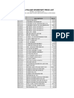 Pulsar Sparepart Price