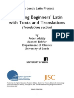 Teaching Beginners Latin With Text and Translations 3-Translations