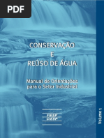 Conservação e Reúso de Água Manual de Orientações Para o Setor Industrial