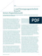 Energiewende Und Versorgungssicherheit: Deutschland Braucht Keinen Kapazitäts Markt