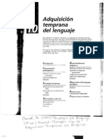 Carol, D. Psicología Del Lenguaje. Capítulo 10 'Adquisición Temprana Del Lenguaje'