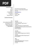 Curriculum Vitae Europeu