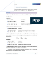 Matrices y Determinantes