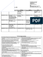 December Training Calendar