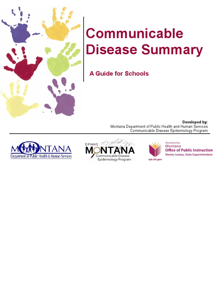 Communicable Disease Resource Guide For Schools | PDF