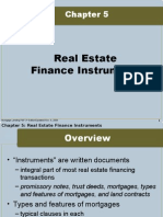 Real Estate Finance Instruments