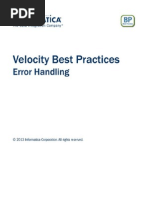 Informatica Best Practices - Error Handling