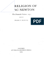 Frank E. Manuel - The Religion of Isaac Newton - The Fremantle Lectures - 1973 PDF