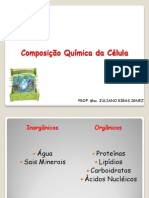 Composição química da célula: inorgânicos, orgânicos e suas funções