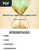 Aula 1 - Antropologia e Meio Ambiente