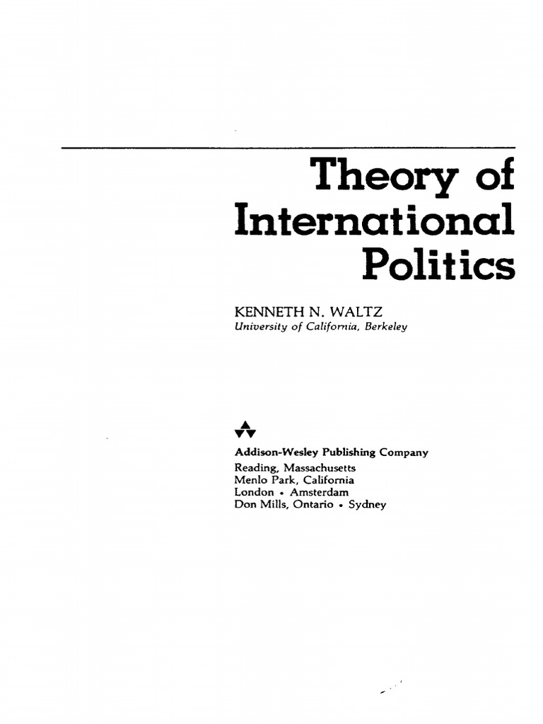 [Pdf] Theory Of International Politics – YLRDTO