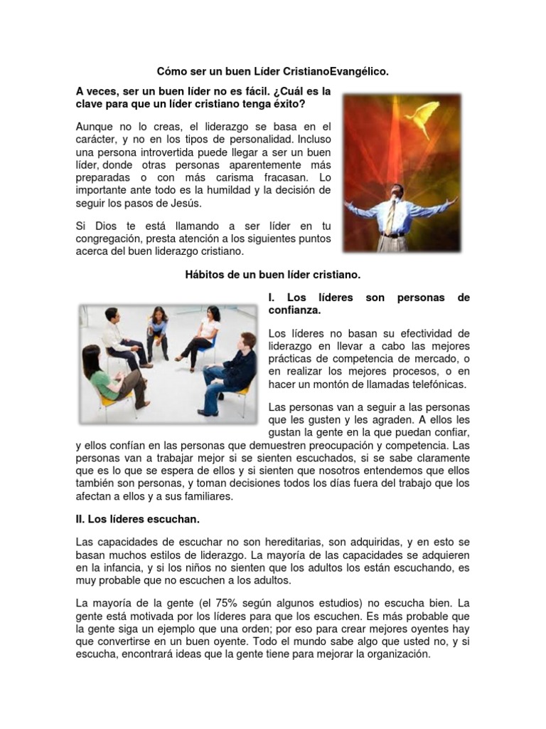 Claves para ser un Líder Cristiano | PDF | David | Liderazgo