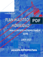 Muni Quito 2009 Plan Maestro Movilidad 2009-2025 Presentacion