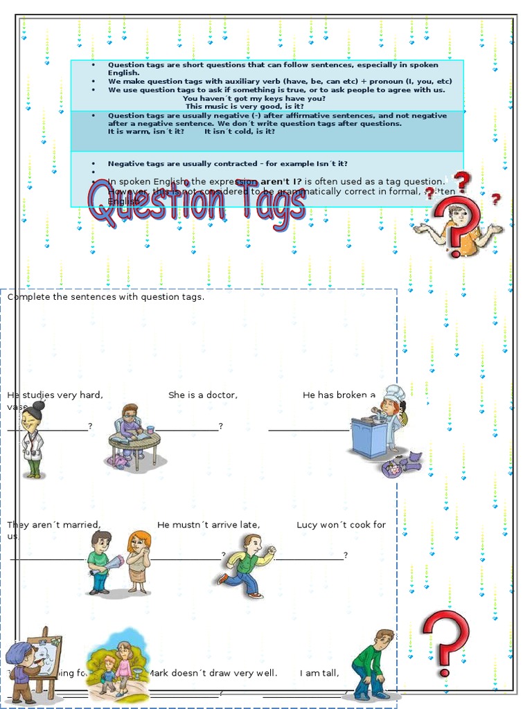 Tag Questions | PDF | Linguistic Morphology | Human Communication