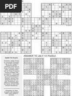 Printable High-Five Sudoku, Nov. 28 | PDF