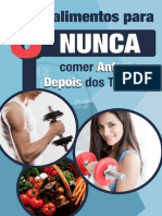 eBook 5 Alimentos Para Nunca Comer Antes e Depois Do Treino