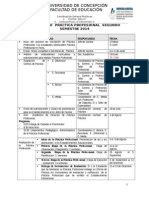 CALENDARIO Practica Profesional II Semestre 2014