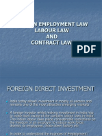 Indian Employment Law Labour Law AND Contract Law