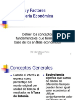 Fórmulas y Factores