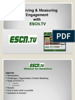 Receiving & Measuring Engagement With Escn - TV