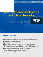 Web Intrusion Detection With ModSecurity