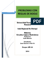 Problemas Con Reglas de Boole