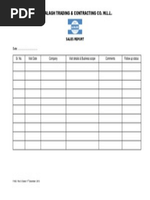 Sales Report