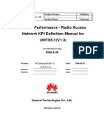 WCDMA Performance - Radio Access Network KPI Definition Manual for UMTS5.1(V1.3)