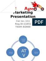 Marketing Presentation: Car No.-111 Reg - ID:11851 Team Agnee