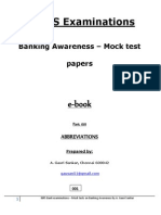 IBPS Bank Examinations - Banking Awareness - Mock Test Papers