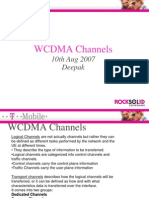 WCDMA Channels: 10th Aug 2007 Deepak