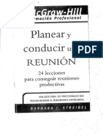 Planear y Conducir Una Reunion