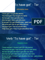 Verb To Have Got