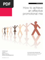 How To Achieve An Effective Promotion Mix