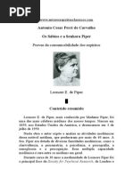 Antonio Cesar Perri Carvalho - Os Sábios e a Sra Piper