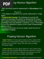 Floating Horizon Algorithm