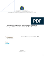 Plano Nacional de Promoção e Proteção e Defesa Do Direito de Crianças e Adolescentes à Convivencia Familiar e Comunitaria