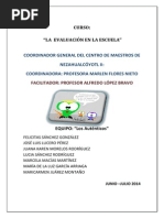 La Evaluacion en La Escuela Los Autenticos Final