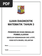 Ujian Diagnostik Matematik Tahun 3