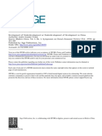 (1978) André Gunder Frank. Development of Underdevelopment or Underdevelopment of Development in China (In: Modern China, Pp. 341-350)