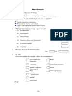 16_questionnaire Insurance Product