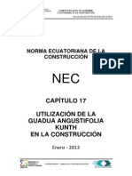 Nec Cap17 Utilizacion de La Guadua Angustifolia Kunth en La Construccion